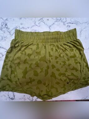 Nike Olive Performance Shorts with Drawstring